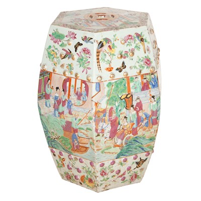 Lot 564 - Two Chinese Porcelain Garden Seats Height 18...