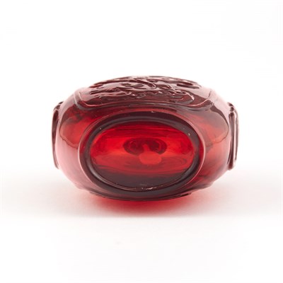 Lot 150 - Chinese Ruby Red Glass Snuff Bottle 18th...