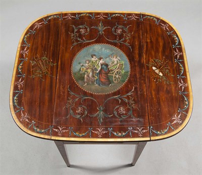 Lot 1051 - George III Inlaid Mahogany Pembroke Table...