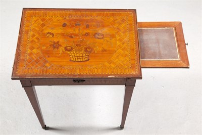 Lot 144 - Louis XVI Style Tulipwood Marquetry and...