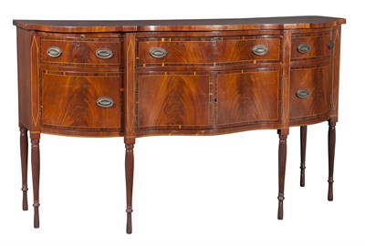 Lot 250 - Federal Inlaid Mahogany Sideboard Early 19th...