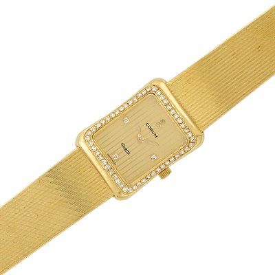 Lot 39 - Lady's Gold and Diamond Wristwatch, Corum