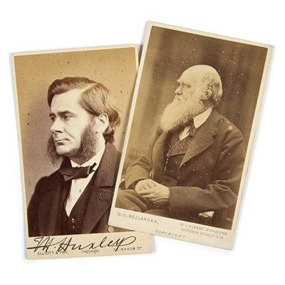 Lot 115 - [DARWIN, CHARLES] Carte de visite of Charles...