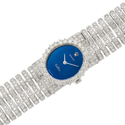 Lot 137 - Lady's White Gold and Diamond 'Cellini' Wristwatch, Rolex