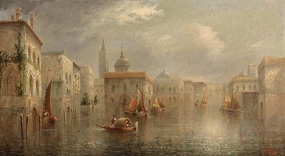 Lot 60 - James Salt English, 1850-1903 A View of Venice...