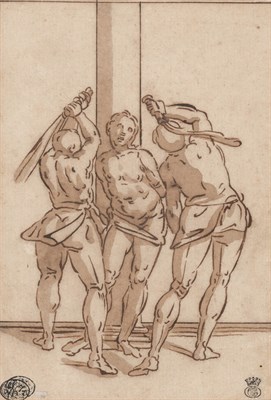 Lot 2 - Attributed to Luca Cambiaso The Flagellation...