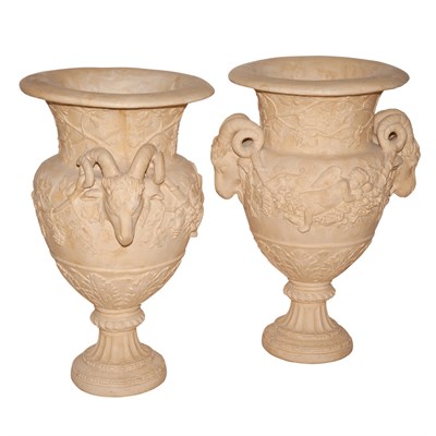 Lot 238 - Pair of Neoclassical Style Painted Composition...