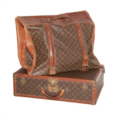 Lot 607 - Group of Six Vintage Louis Vuitton Suitcases...
