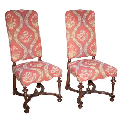 Lot 270 - Pair of Continental Baroque Style Side Chairs