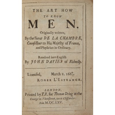 Lot 156 - LA CHAMBRE, MARIN CUREAU DE The art how to...