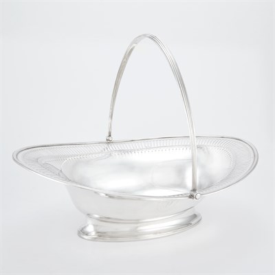 Lot 243 - George III Sterling Silver Cake Basket Henry...