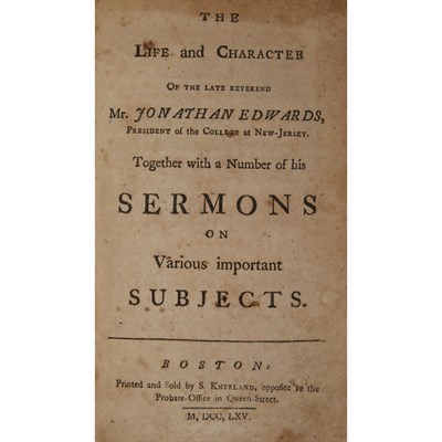 Lot 125 - [EDWARDS, JONATHAN] [HOPKINS, SAMUEL] The Life...