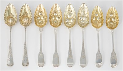 Lot 260 - Group of Georgian and Victorian Sterling...