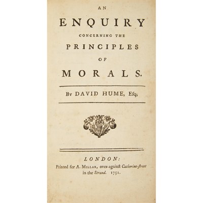 Lot 146 - HUME, DAVID An Enquiry Concerning the...