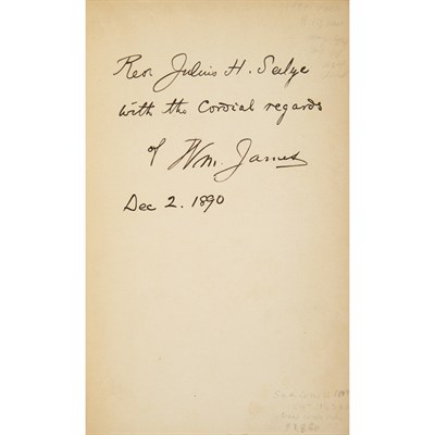 Lot 153 - [JAMES, WILLIAM] The Principles of Psychology....