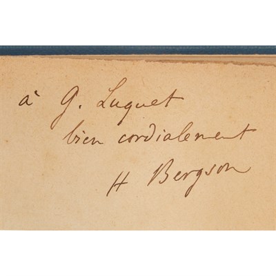 Lot 97 - BERGSON, HENRI L'Evolution Creatrice. Paris:...