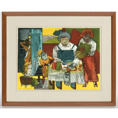 Lot 18 - Romare Bearden (1911-1988) THE FAMILY...