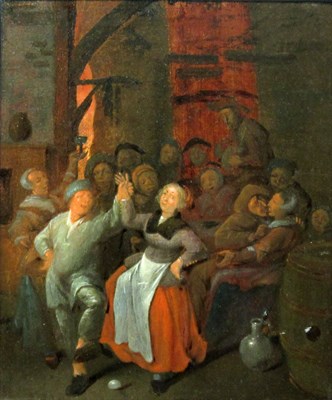Lot 32 - Dutch School 17th Century The Egg Dance: Two...