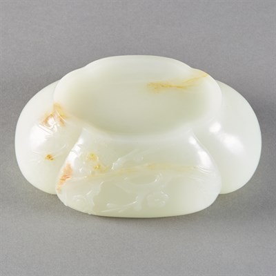 Lot 212 - Chinese White Jade Bowl Qing Dynasty The...