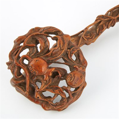 Lot 276 - Chinese Boxwood Ruyi Sceptre Qing Dynasty...