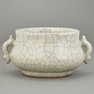Lot 239 - Chinese Guan Type Censer Of compressed...