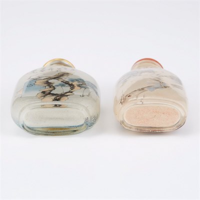 Lot 127 - Two Chinese Inside Painted Snuff Bottles...