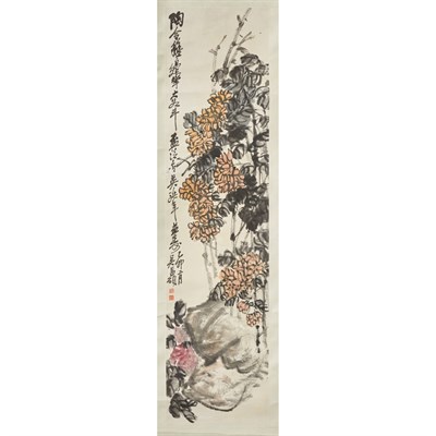 Lot 206 - Attributed to Wu Changshuo (1844-1927)...
