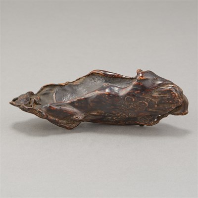 Lot 299 - Chinese Rootwood Water Coupe Qing Dynasty...
