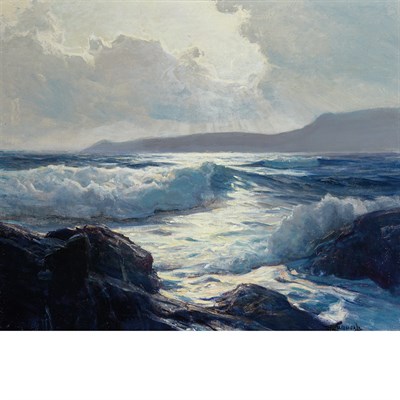 Lot 74 - Frederick Judd Waugh American, 1861-1940 Surf...