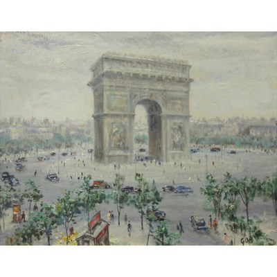 Lot 37 - Paul Gagni French, 1893-1962 L'Arc de Triomphe,...