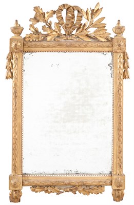 Lot 118 - Empire Style Carved Giltwood Mirror Late...