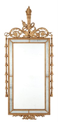 Lot 119 - Empire Style Giltwood Mirror Framed Mirror Of...