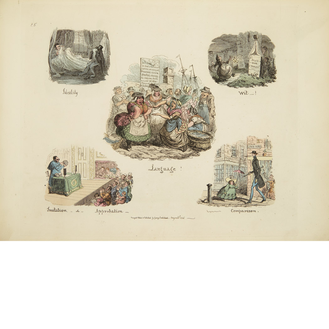 Lot 252 - CRUIKSHANK, GEORGE Bound volume containing...