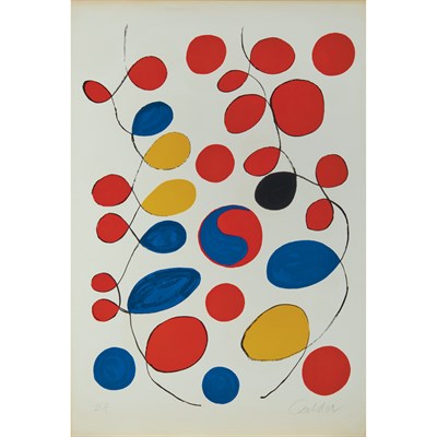 Lot 49 - Alexander Calder [LOOPS] Color lithograph, on...