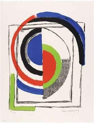 Lot 45 - Sonia Delaunay-Terk À JOUR Color lithograph,...