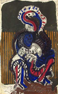 Lot 86 - Jose Ortega Spanish, 1921-1990 (i) Head, 1969...