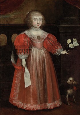 Lot 50 - Flemish School 17th Century Young Girl with...