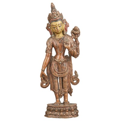Lot 68 - Nepalese Bronze Bodhisattva 17th/18th Century...