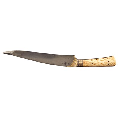 Lot 53 - Mughal Stag Horn Hilted Dagger 19th Century...