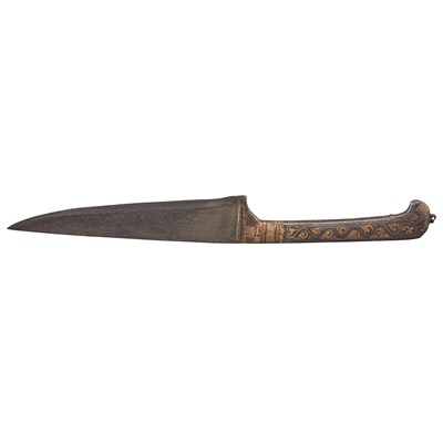 Lot 54 - Mughal Steel Hilted Child's Dagger 19th...