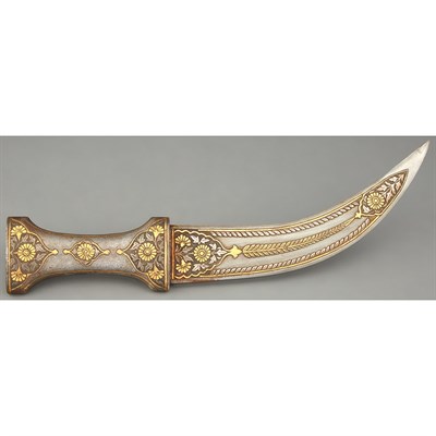 Lot 56 - Mughal Steel Hilted Dagger 19th Century The...