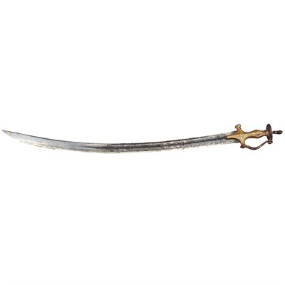 Lot 55 - Mughal Sword 19th century The curved blade...
