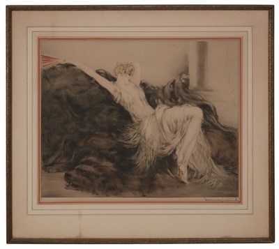 Lot 439 - Louis Icart (1888-1950) LAZINESS; FRENCH DOLL...