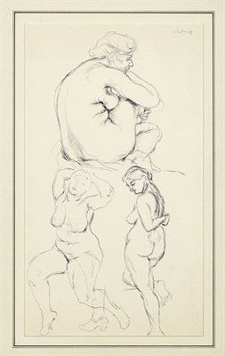 Lot 16 - Paul Cadmus American, 1904-1999 Three Female...