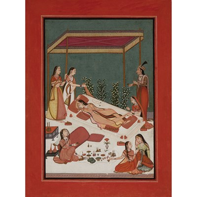 Lot 47 - Indian School 19th Century, Bundi kotah A...