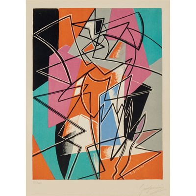 Lot 253 - Gino Severini (1883-1966) PAS DE DEUX (MELONI...