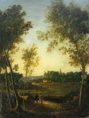 Lot 117 - French School 18th/19th Century Landscape with...