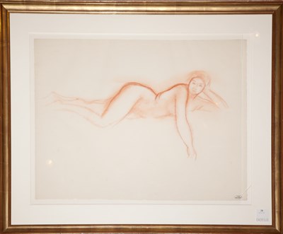 Lot 28 - Attributed to Andre Derain Nu Couche Bears...