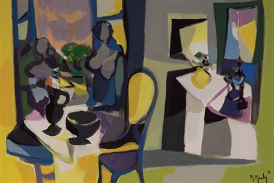 Lot 86 - Marcel Mouly French, 1918-2008 Interieur au...