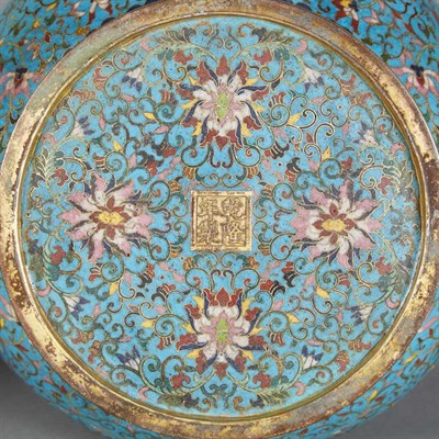 Lot 291 - Pair of Chinese Cloisonne Vases Early 19th...